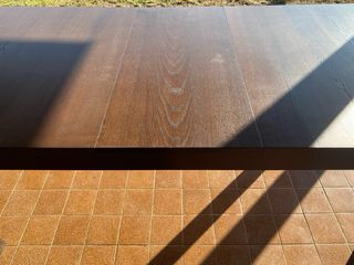 Mesa comedor extensible madera oscura