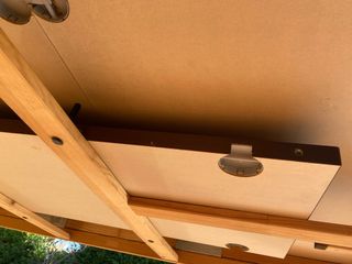 Mesa comedor extensible madera oscura