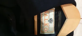 Saco de paño negro hombre