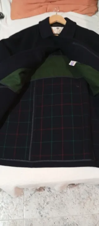 Saco de paño negro hombre