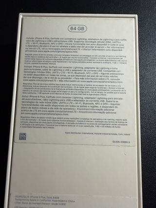 Scatola Vuota iPhone 8 Plus Oro 64GB