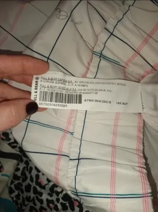 Chaqueta cortavientos S cuadros