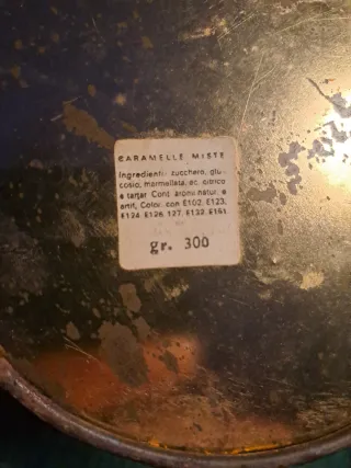 Scatola Latta Cilindrica Fiori