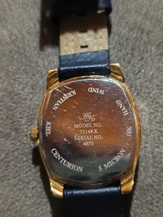 Reloj automático, chapado en oro 18k