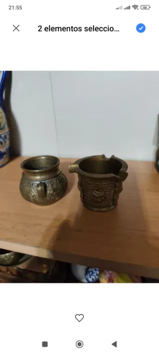 Ceniceros vintage de bronce