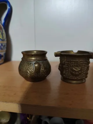 Ceniceros vintage de bronce