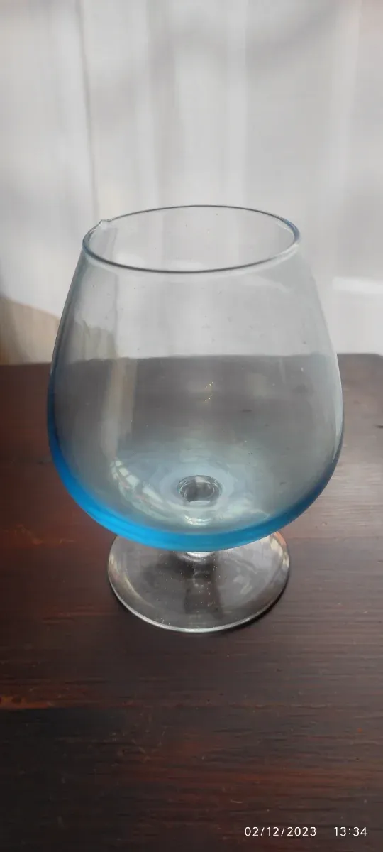 Copas de cóctel vidrio soplado tú y yo vintage