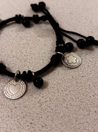 Pulsera Tous Negra y Plateada