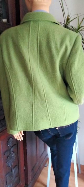 Chaqueta Roset Lana Verde Talla 48