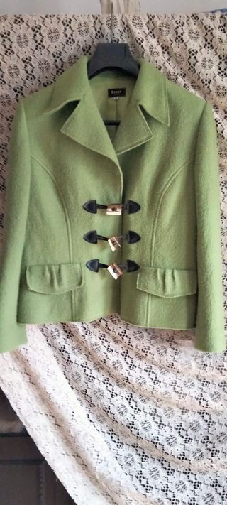Chaqueta Roset Lana Verde Talla 48