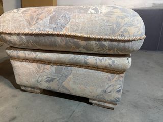 Puff de tela estampado