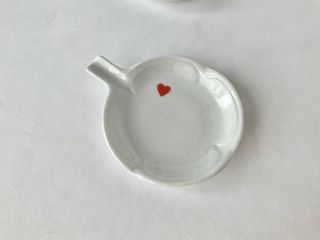 Platitos porcelana corazon