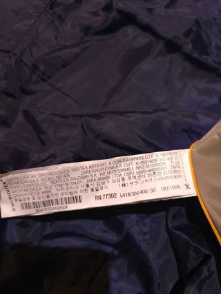 Blazer Zara Man Azul Marino Talla M Ref-66500