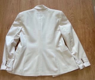 Blazer Zara Blanco Doble Botonadura