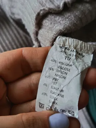 Maglia beige a coste