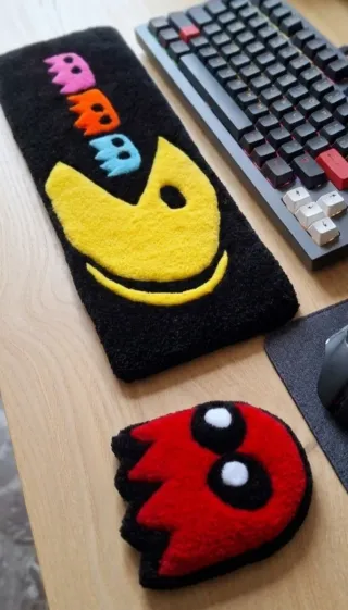 Poggiapolsi Pac-Man per tastiera e mouse