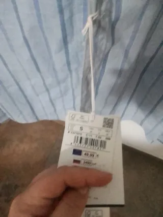 Camisa Cortefiel Rayas Azul Talla S