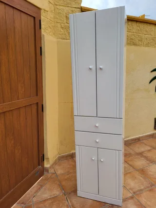 Armario de baño blanco 1,95 x 50 x 37 fondo.