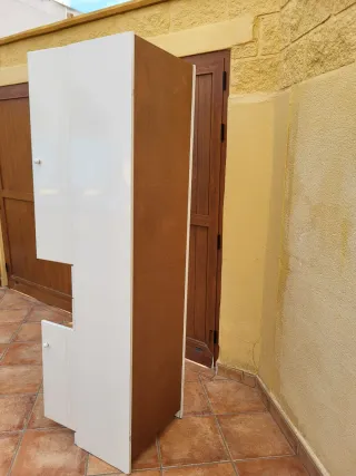 Armario de baño blanco 1,95 x 50 x 37 fondo.