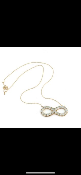 Collar Oro 23 Diamantes Certificado, peso 4,40 ct