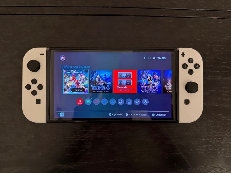 Nintendo Switch OLED +1TB +2JoyCon +juego +funda