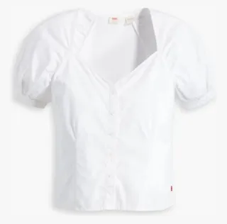 Blusa Levi's Blanca Manga Corta
