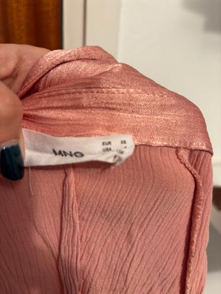 Camisa Mango Rosa Raso XS