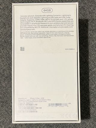 iPhone X 64GB Bianco con Scatola