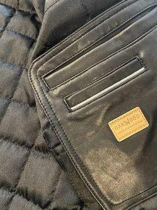 Chaqueta de 650€ cuero real Oakwood sin estrenar