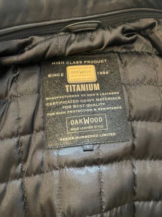Chaqueta de 650€ cuero real Oakwood sin estrenar