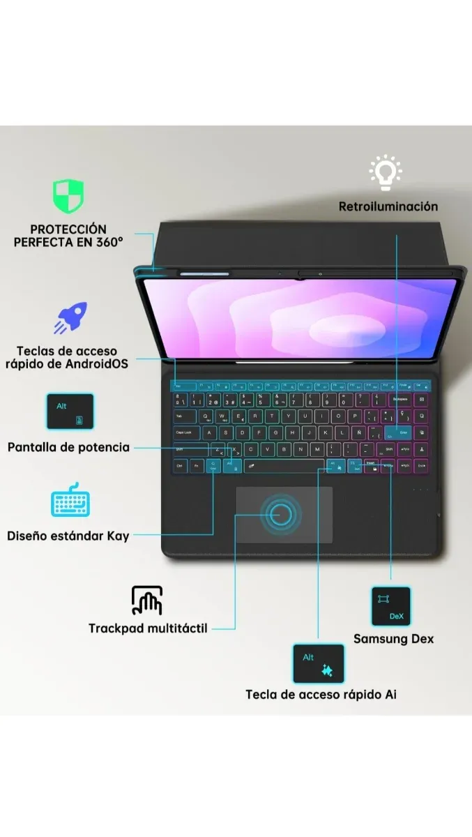 Funda con teclado Airkey afbeelding 4