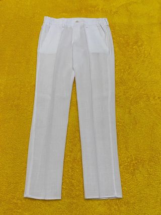 Traje Comunión Lino Blanco Talla 10