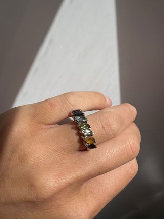 Anillo Plata 925 con 7 Piedras