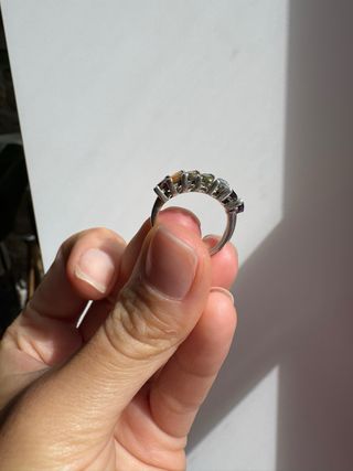 Anillo Plata 925 con 7 Piedras