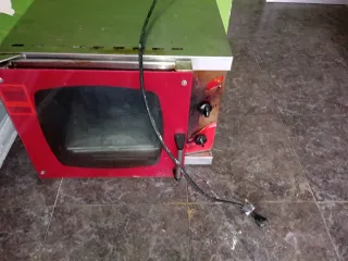 Horno Eléctrico para Pizza Rojo medidas:58x53