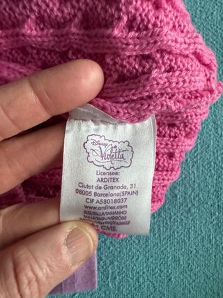 Set Sciarpa e Berretto Violetta Rosa