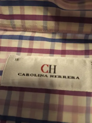 Camisa Carolina Herrera Cuadros Hombre