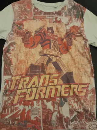 Maglietta Transformers a maniche corte