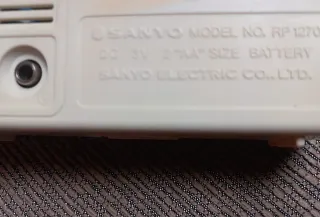 Radio Portátil Sanyo RP 1270 Vintage