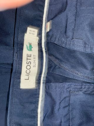 Pantalones Lacoste Slim Fit Azul Talla M