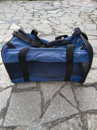 Transportín y bolsa para mascotas