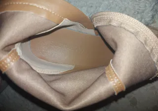 Botín camel tacón plataforma