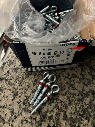 Taco metalico expansión M8 x 60 mm INDEX