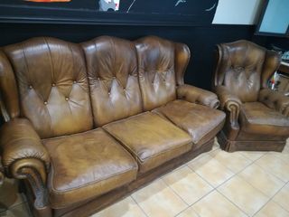 Sofa Chester 3 plazas y butacas