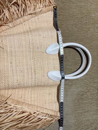 Cesta Jacquemus Rafia y asas de piel