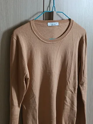 Maglia girocollo beige
