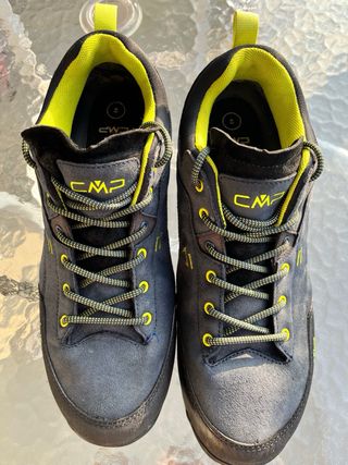 Scarpe trekking CMP blu scuro e verde acido