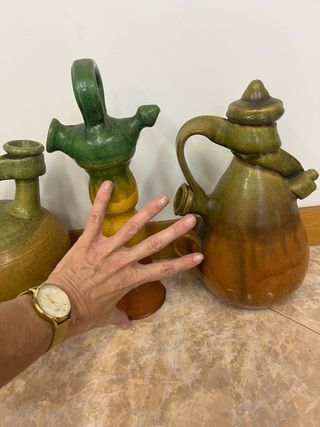 Juego de 4 Cántaros de Cerámica