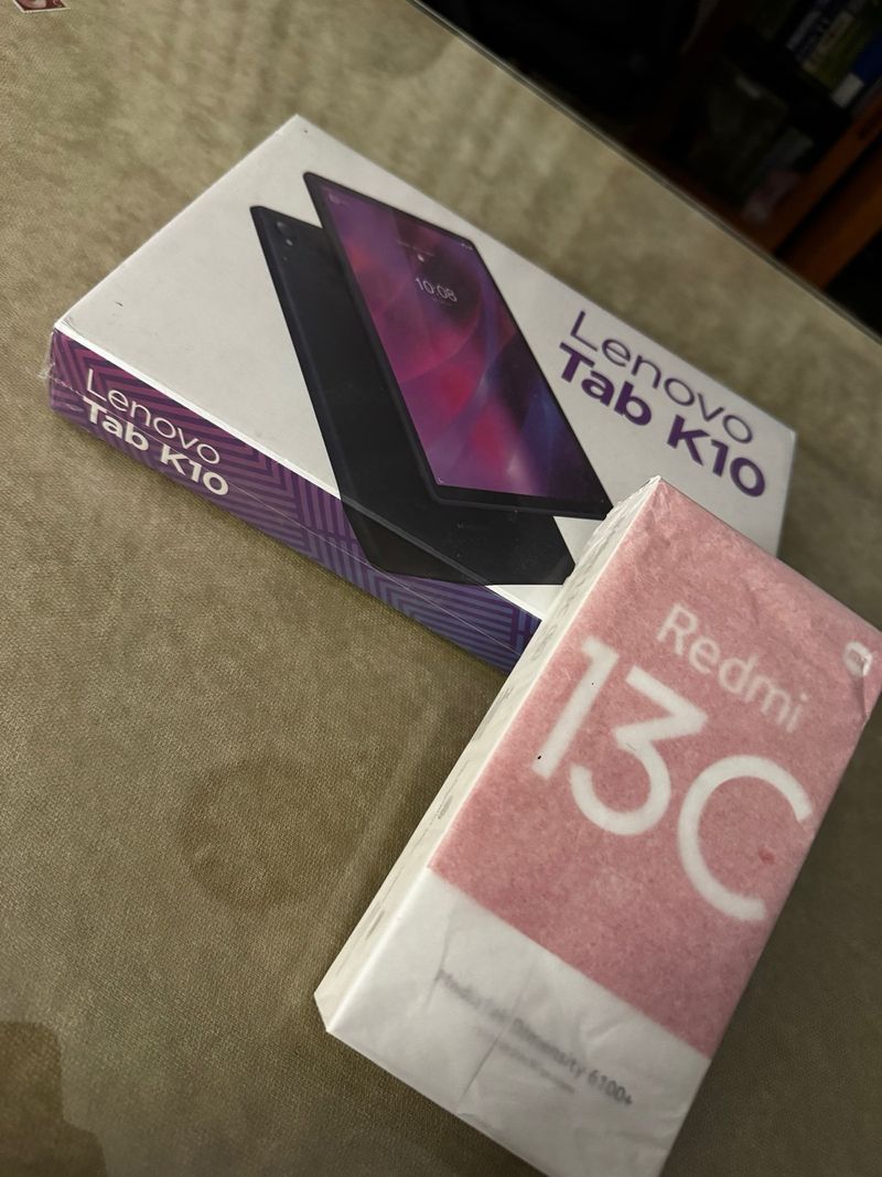 Tablet Lenovo K10 y Redmi 13C 5G
