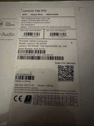 Tablet Lenovo K10 y Redmi 13C 5G